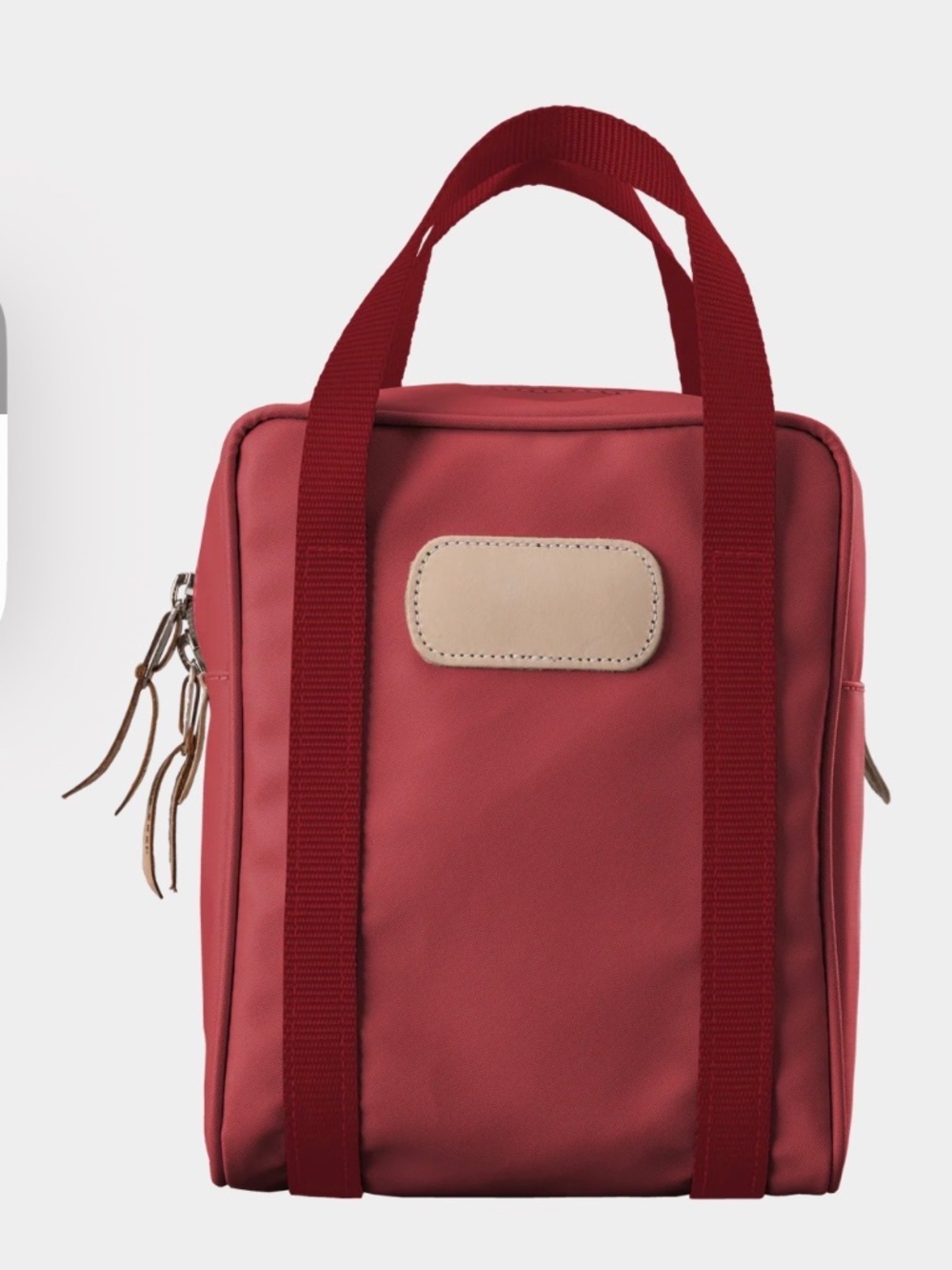 Jon Hart Shag Bag Red Coated Canvas NWOT *MCP